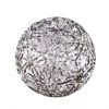 The Christmas Palace 8" SILVER SNOWFLAKE SHINY ORNAMENT SET OF 2