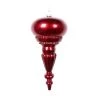 The Christmas Palace 10" SHINY BURGUNDY FINIAL SET OF 6