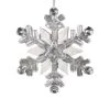 The Christmas Palace 10" CLEAR SNOWFLAKE ORNAMENT SET OF 2 Crystal Elegance