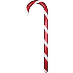 The Christmas Palace 60" RED & WHITE CANDY CANE SET OF 2 Peppermint Swirl