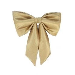 The Christmas Palace Ribbon & Bows 24" GOLD PLUSH BOW