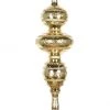 The Christmas Palace 14" GOLD FINIAL ORNAMENT SET OF 2