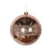 The Christmas Palace 6" ROSE GOLD GLITTER SHINY BALL SET OF 6