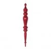 The Christmas Palace 21" RED SHINY ICICLE SET OF 4 Christmas Ornaments