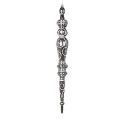 The Christmas Palace 16" SILVER GLITTER ICICLE SET OF 4