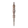 The Christmas Palace 21" ROSE GOLD ICICLE SET OF 4