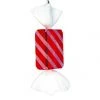 The Christmas Palace 18" RED & WHITE CANDY ORNAMENT PACK OF 2