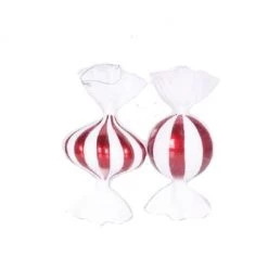 The Christmas Palace Christmas Ornaments 8" PEPPERMINT CANDY ORNAMENT SET OF 6