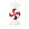 The Christmas Palace 12" WRAPPED PEPPERMINT CANDY ORNAMENT SET OF 2