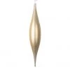 The Christmas Palace 13" MATTE GOLD GLITTERED DROP SET OF 6 Christmas Ornaments