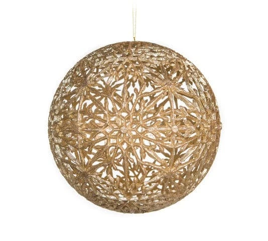 The Christmas Palace 8" CHAMPAGNE SNOWFLAKE ORNAMENT SET OF 2 Christmas Ornaments 1 The Christmas Palace 8" CHAMPAGNE SNOWFLAKE ORNAMENT SET OF 2 Christmas Ornaments