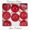 The Christmas Palace 2.5" RED GLASS ORNAMENT SET OF SET OF 24