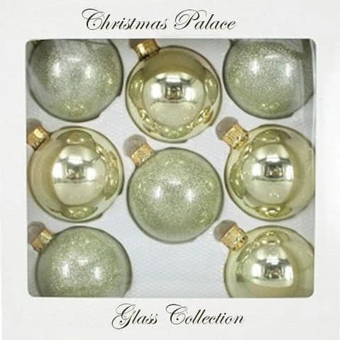 The Christmas Palace Shatterproof & Glass Sets 2.5" GOLD GLASS ORNAMENT SET OF SET OF 24 1 The Christmas Palace Shatterproof & Glass Sets 2.5" GOLD GLASS ORNAMENT SET OF SET OF 24