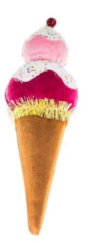 The Christmas Palace Christmas Ornaments 16" 2 FLAVORS ICE CREAM CONE SET OF 4 1 The Christmas Palace Christmas Ornaments 16" 2 FLAVORS ICE CREAM CONE SET OF 4