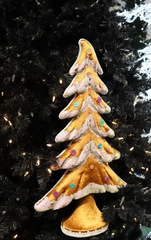 The Christmas Palace 26" BROWN FLOCKED TREE Sugar & Spice 4 The Christmas Palace 26" BROWN FLOCKED TREE Sugar & Spice