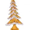 The Christmas Palace 26" BROWN FLOCKED TREE Sugar & Spice