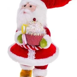 The Christmas Palace 22" SANTA WITH CUPCAKES Sugar & Spice