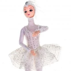The Christmas Palace 19" WHITE BALLET GIRL ORNAMENT