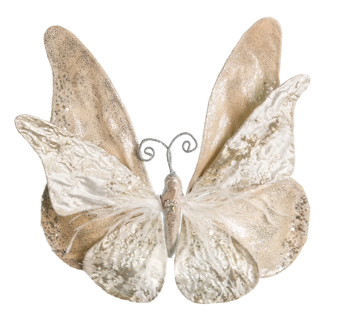 The Christmas Palace Butterflies 10" GOLD BUTTERFLY SET OF 2 1 The Christmas Palace Butterflies 10" GOLD BUTTERFLY SET OF 2