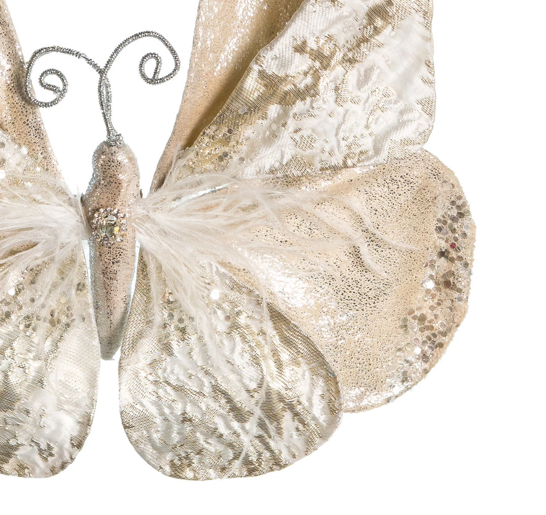 The Christmas Palace Butterflies 10" GOLD BUTTERFLY SET OF 2 2 The Christmas Palace Butterflies 10" GOLD BUTTERFLY SET OF 2
