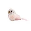 The Christmas Palace 3" PINK ELEGANT SITTING BIRD SET OF 6 Pretty In Pink