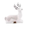 The Christmas Palace Deers, Bears & Swans 16" GREY ELEGANT SITTING DEER