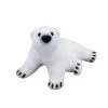 The Christmas Palace 8" WHITE POLAR BEAR LAYING DOWN