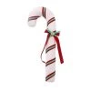 The Christmas Palace 22" WHITE, GREEN, & RED CANDY CANE ORNAMENT Peppermint Swirl