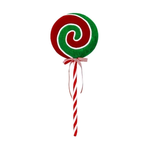 The Christmas Palace 25" RED & GREEN LOLLIPOP SET OF 2 1 The Christmas Palace 25" RED & GREEN LOLLIPOP SET OF 2