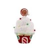 The Christmas Palace Peppermint Swirl 13" RED & WHITE SPRINKLED CUPCAKE