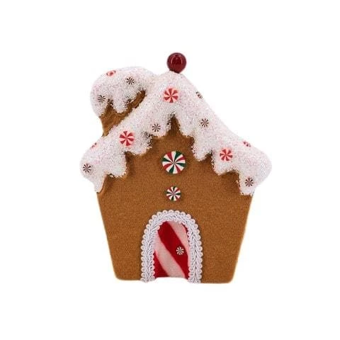 The Christmas Palace 7" GINGERBREAD HOUSE WITH FROSTED CANDY ROOF ORNAMENT SET OF 4 Sugar & Spice 1 The Christmas Palace 7" GINGERBREAD HOUSE WITH FROSTED CANDY ROOF ORNAMENT SET OF 4 Sugar & Spice