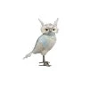 The Christmas Palace Table Tops 11" ARCTIC BLUE & WHITE OWL