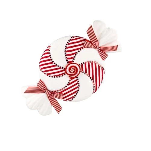 The Christmas Palace 2" RED & WHITE CANDY ORNAMENT SET OF 6 Christmas Ornaments 2 The Christmas Palace 2" RED & WHITE CANDY ORNAMENT SET OF 6 Christmas Ornaments