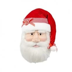 The Christmas Palace Santas 30" RED & WHITE CANDY SANTA FACE