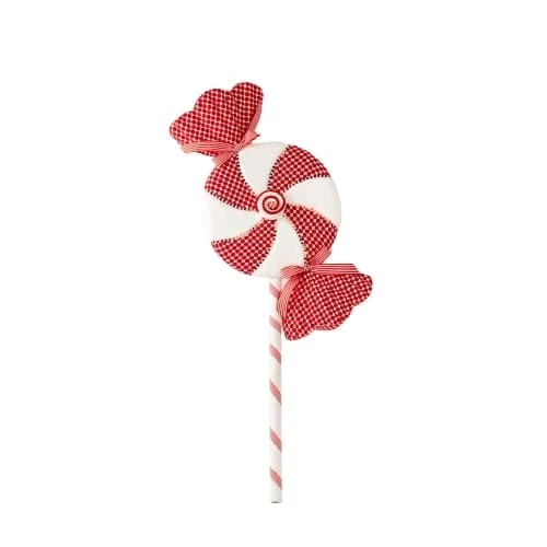 The Christmas Palace 16" PEPPERMINT STRIPES CANDY PICK SET OF 6 Stems & Picks 1 The Christmas Palace 16" PEPPERMINT STRIPES CANDY PICK SET OF 6 Stems & Picks
