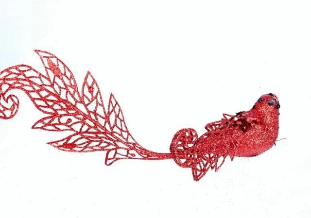 The Christmas Palace Christmas Ornaments 12" RED LONG TAIL BIRD SET OF 6 1 The Christmas Palace Christmas Ornaments 12" RED LONG TAIL BIRD SET OF 6