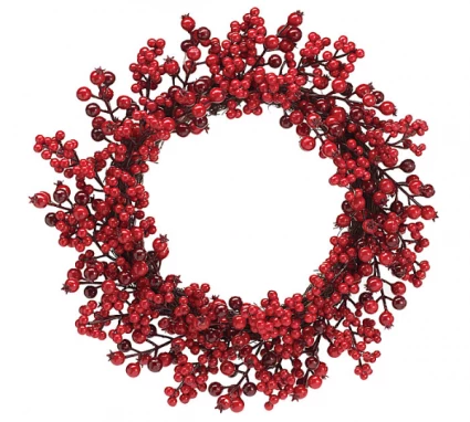 The Christmas Palace 7" RED BERRY WREATH 1 The Christmas Palace 7" RED BERRY WREATH