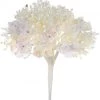 The Christmas Palace 11" WHITE HYDRANGEA SET OF 6