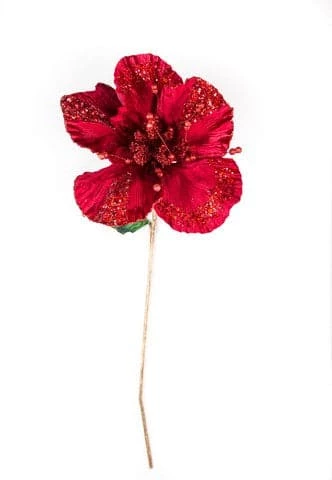 The Christmas Palace Flowers 23" RED GIANT HIBISCUS SET OF 6 1 The Christmas Palace Flowers 23" RED GIANT HIBISCUS SET OF 6