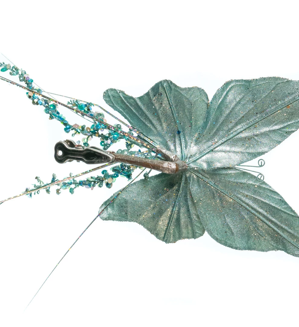 The Christmas Palace 7" TIFFANY BLUE SEQUIN BUTTERFLY CLIP SET OF 6 Butterflies 3 The Christmas Palace 7" TIFFANY BLUE SEQUIN BUTTERFLY CLIP SET OF 6 Butterflies