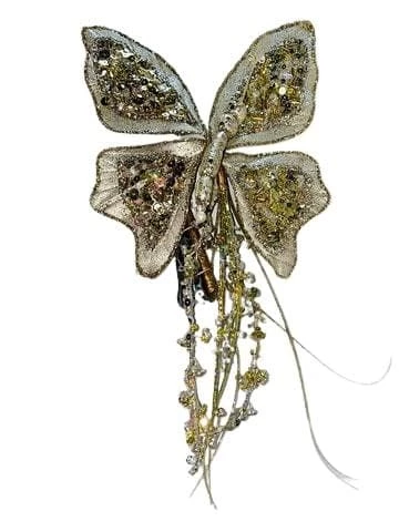 The Christmas Palace Butterflies 7" CELLINE SEQUIN BUTTERFLY CLIP SET OF 6 1 The Christmas Palace Butterflies 7" CELLINE SEQUIN BUTTERFLY CLIP SET OF 6
