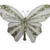 The Christmas Palace 9" CELLINE GLITTER BUTTERFLY CLIP SET OF 6 Butterflies
