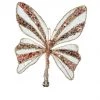 The Christmas Palace 9" PINK BUTTERFLY CLIP SET OF 6 Butterflies
