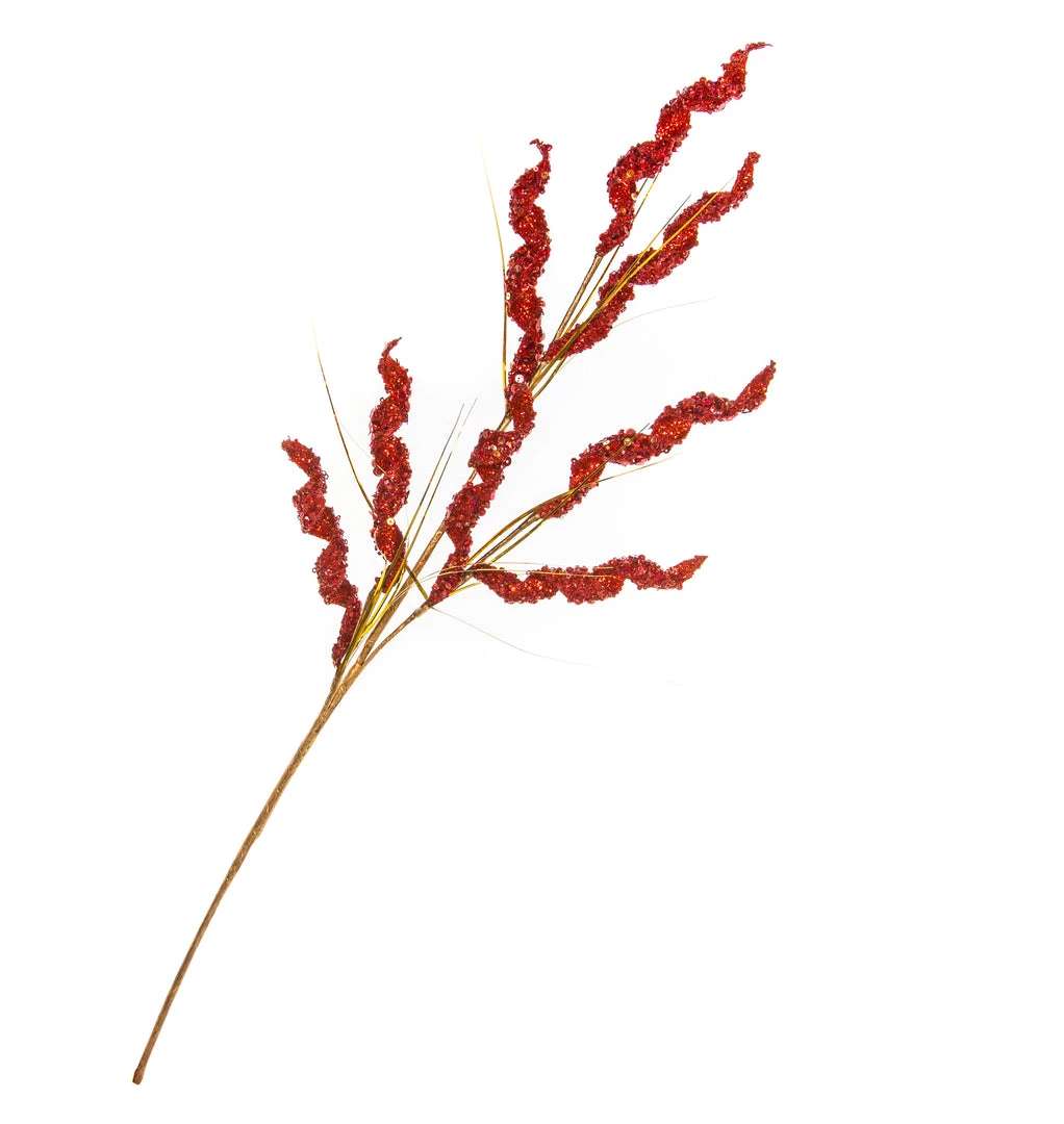 The Christmas Palace Stems & Picks 31" RED SWIRL GLITTER CLUSTER PICK SET OF 6 1 The Christmas Palace Stems & Picks 31" RED SWIRL GLITTER CLUSTER PICK SET OF 6