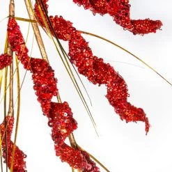 The Christmas Palace Stems & Picks 31" RED SWIRL GLITTER CLUSTER PICK SET OF 6 5 The Christmas Palace Stems & Picks 31