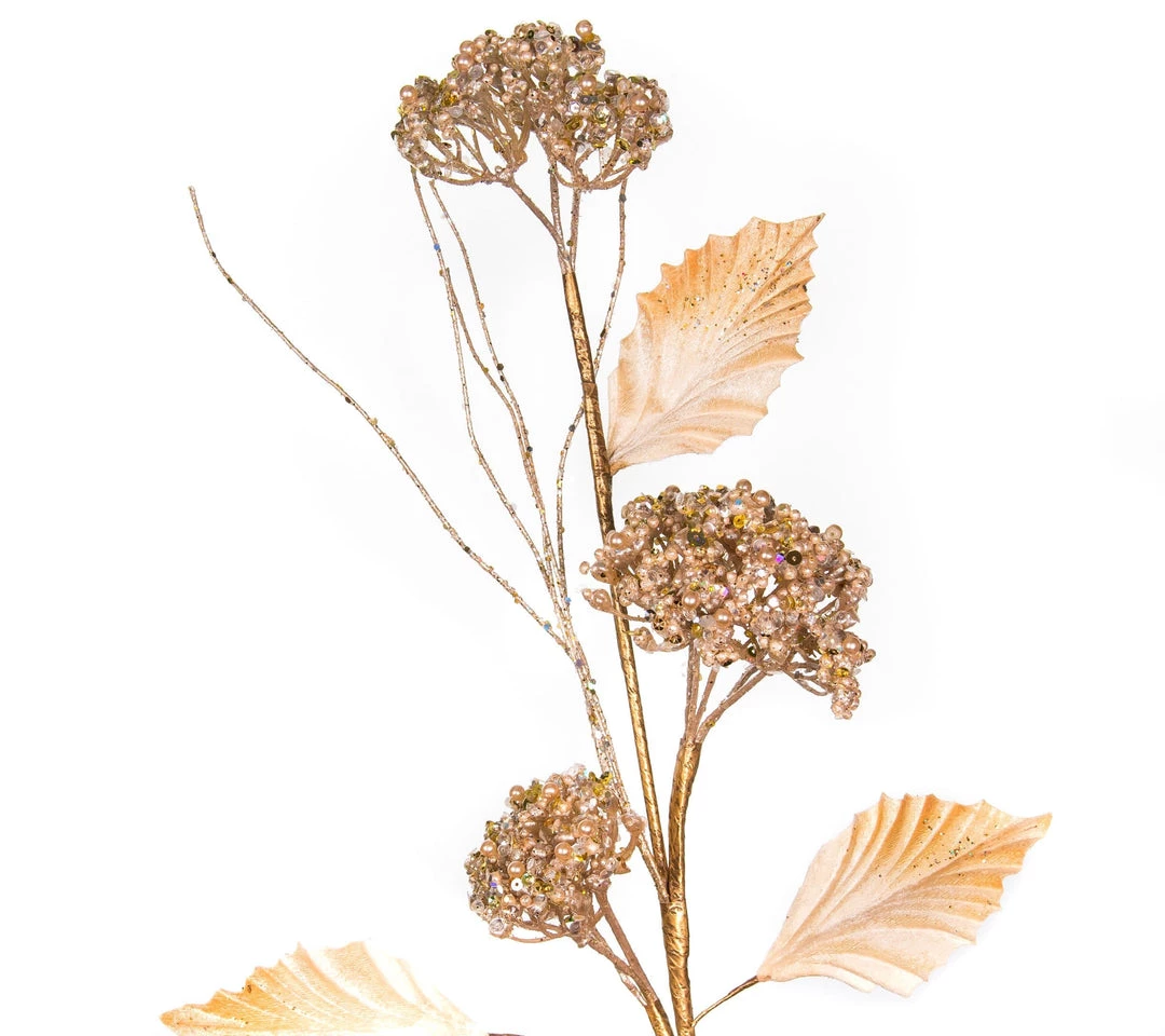 The Christmas Palace Stems & Picks 33" CHAMPAGNE FANCY JEWEL BRANCH SET OF 6 2 The Christmas Palace Stems & Picks 33" CHAMPAGNE FANCY JEWEL BRANCH SET OF 6