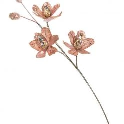 The Christmas Palace 26" PINK ORCHID SPRAY SET OF 4 Stems & Picks