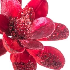 The Christmas Palace Flowers 28" RED MAGNOLIA SET OF 6 8 The Christmas Palace Flowers 28