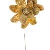 The Christmas Palace 28" GOLD MAGNOLIA SET OF 4 Flowers