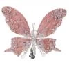 The Christmas Palace Pretty In Pink 9" PINK BUTTERFLY WITH CLIP SET OF 6